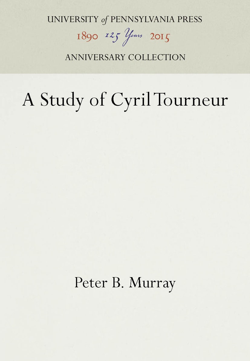Book cover image for A Study of Cyril Tourneur ISBN: 9781512804843